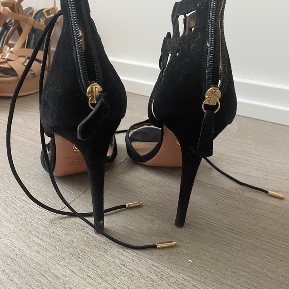 Aquazurra suede strappy sandal - Picture 3 of 5